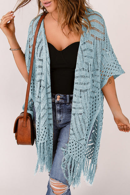 BeachDrape™ Crochet Kimono