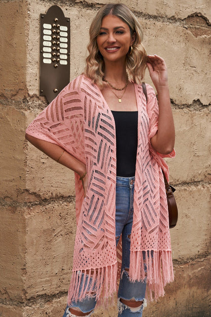 BeachDrape™ Crochet Kimono