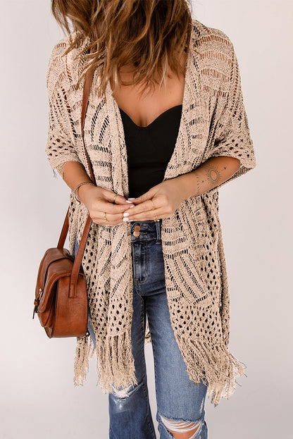 BeachDrape™ Crochet Kimono