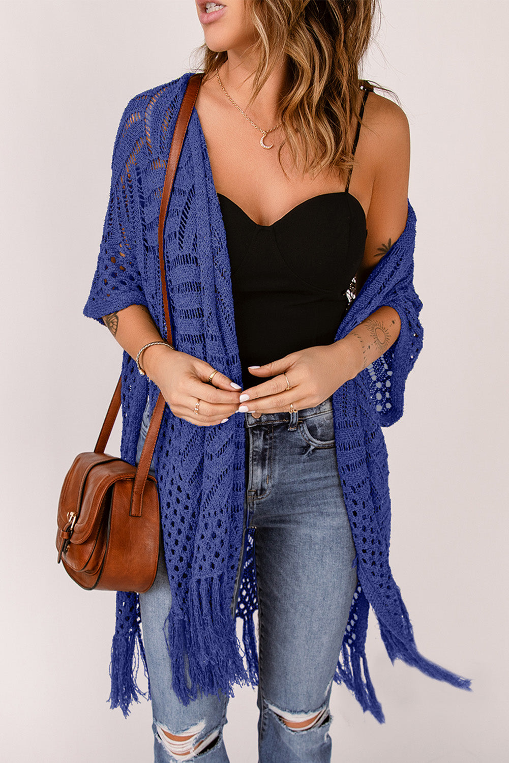BeachDrape™ Crochet Kimono