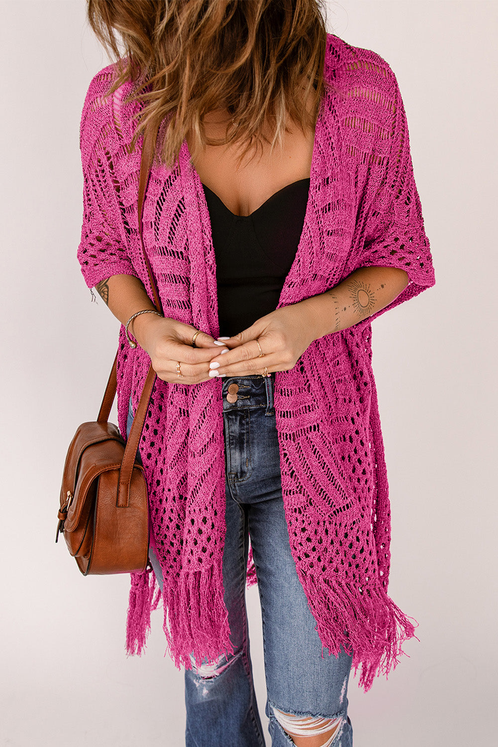 BeachDrape™ Crochet Kimono