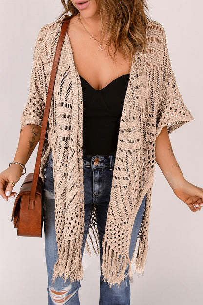 BeachDrape™ Crochet Kimono