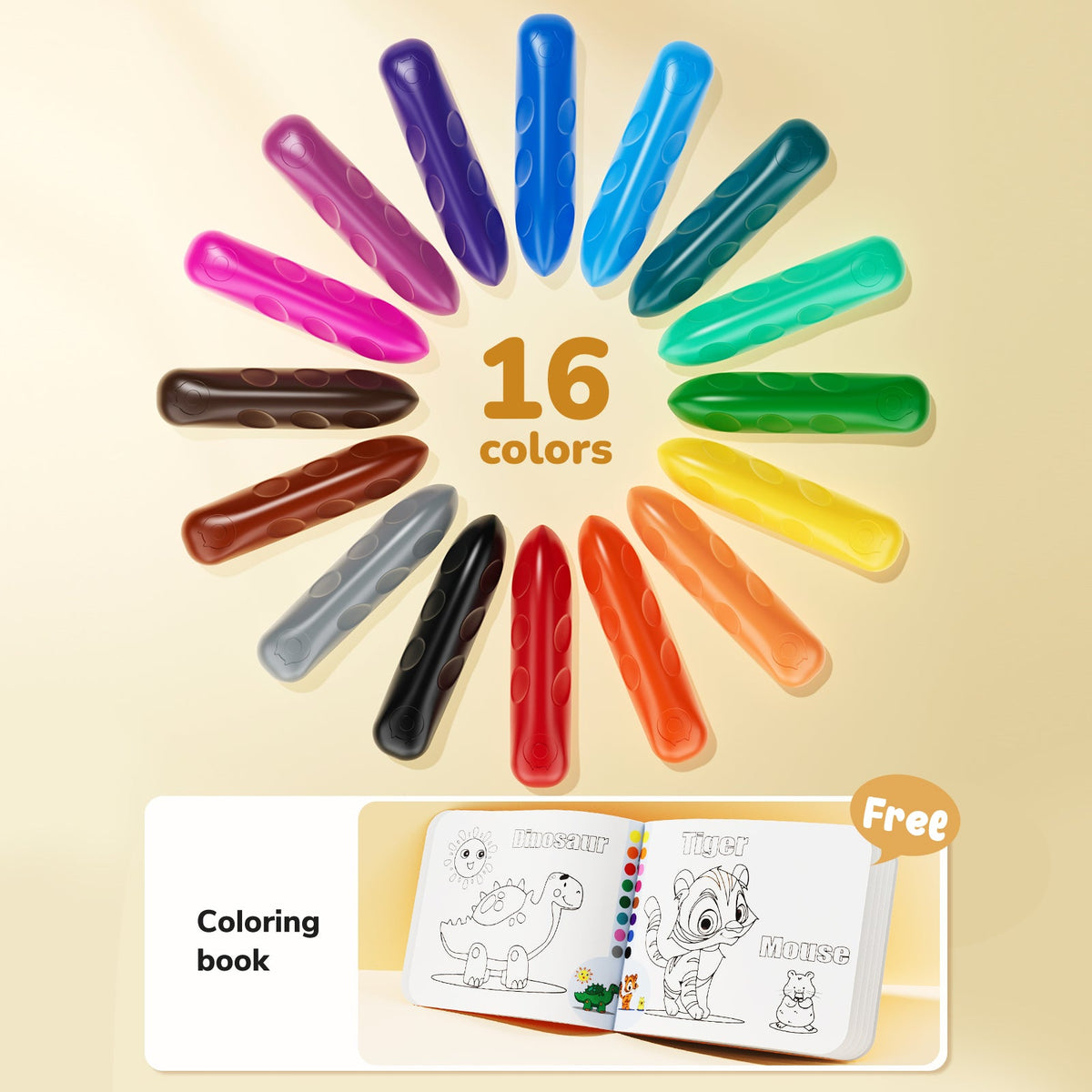 GripTuff Jumbo Crayons