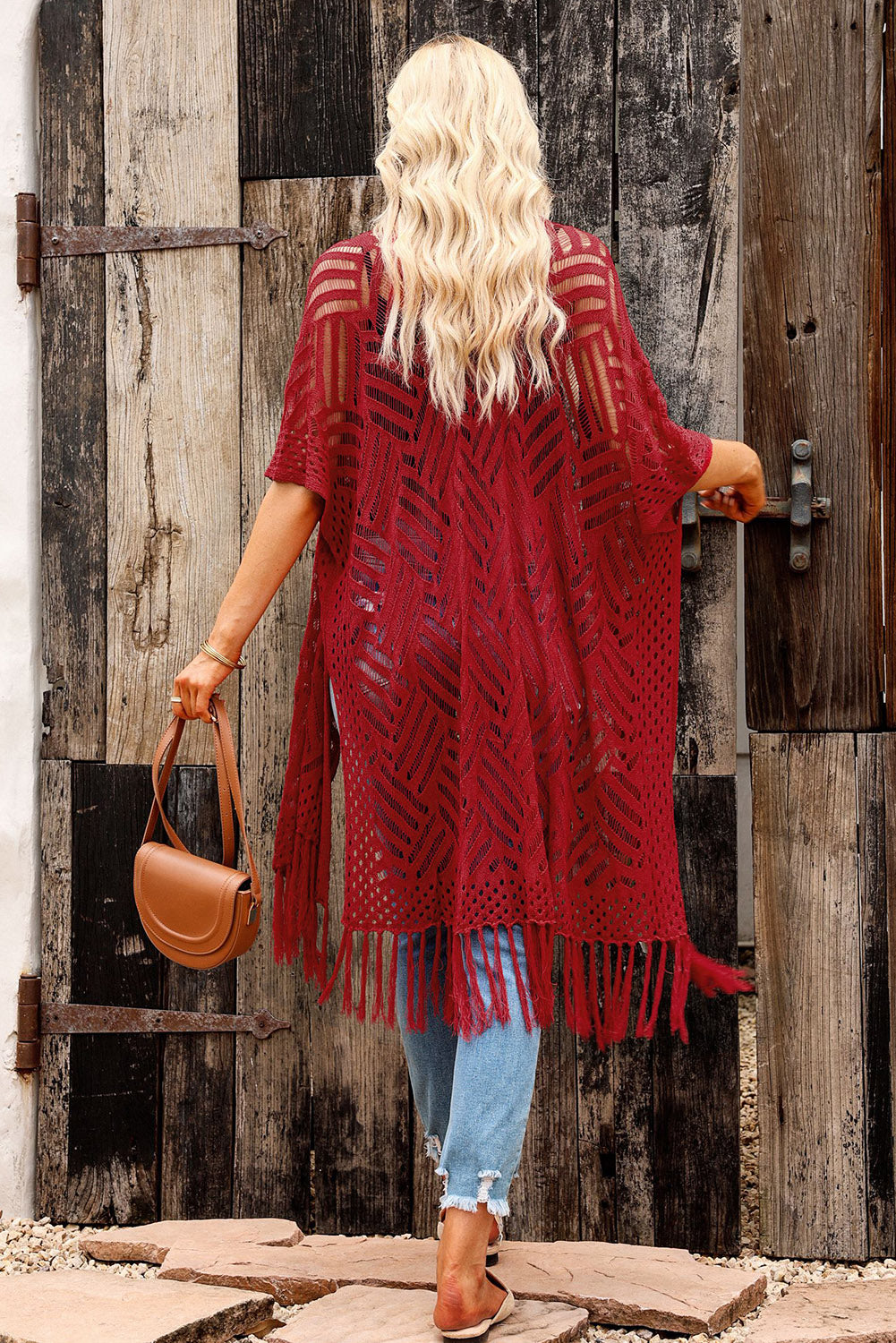 BeachDrape™ Crochet Kimono