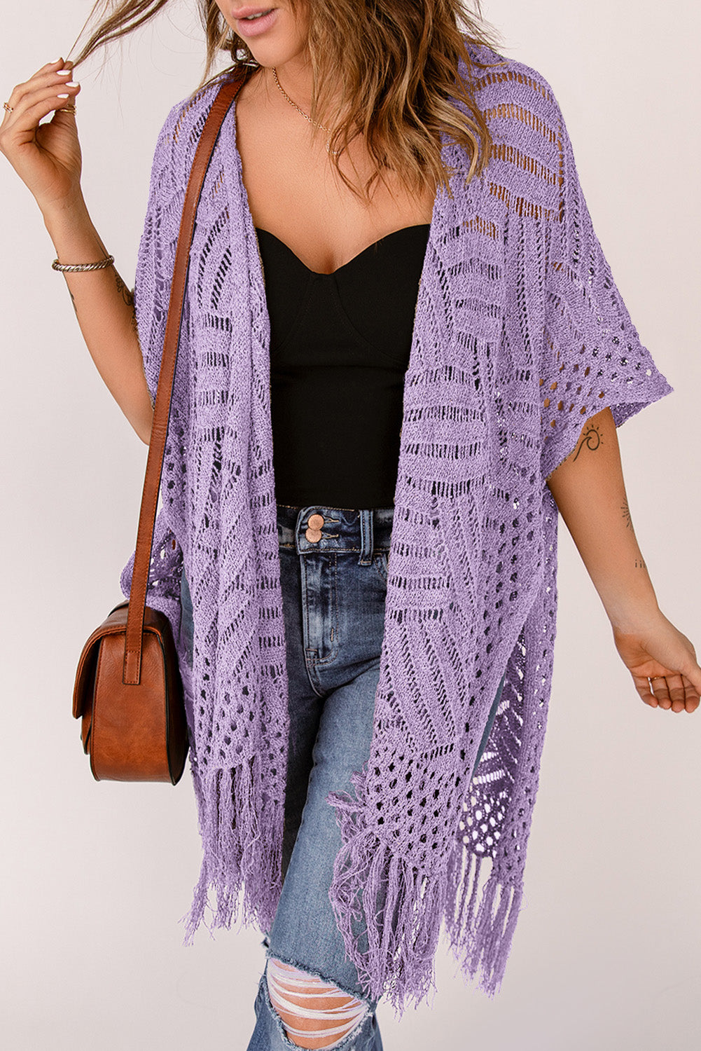BeachDrape™ Crochet Kimono