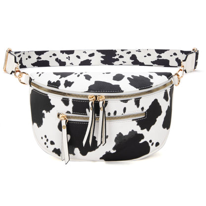 Wilder Lane Cow Print Sling Bag