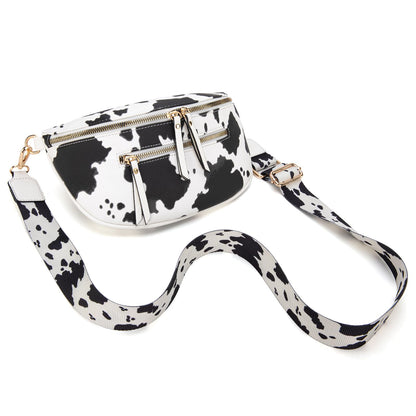 Wilder Lane Cow Print Sling Bag