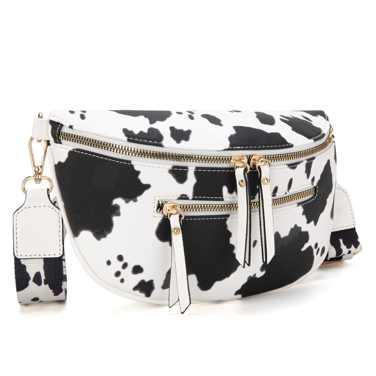 Wilder Lane Cow Print Sling Bag