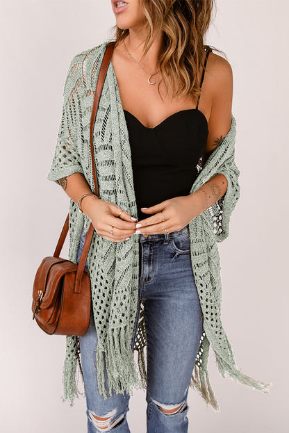 BeachDrape™ Crochet Kimono