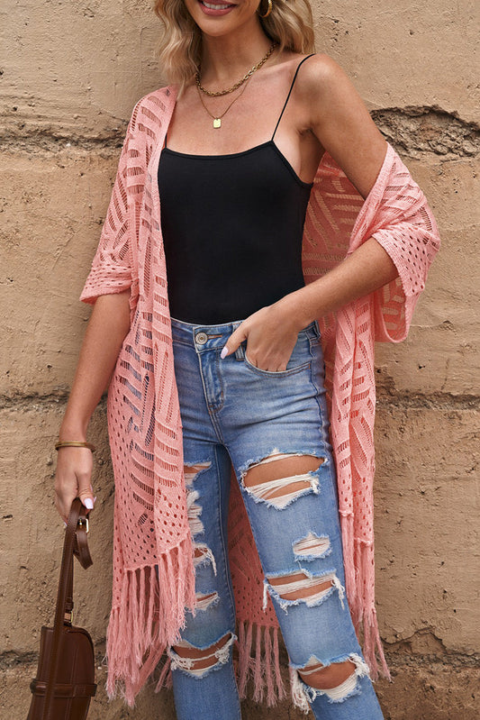 BeachDrape™ Crochet Kimono