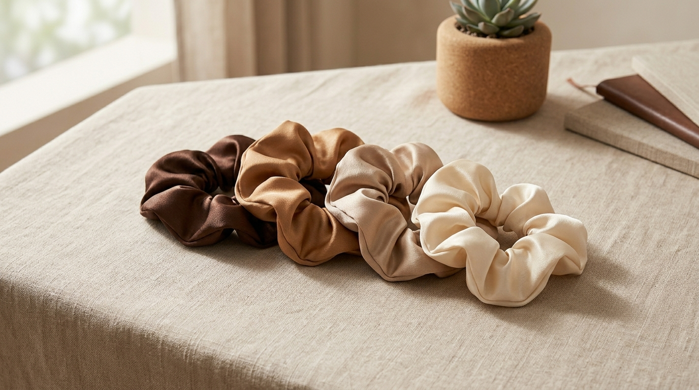 Velora Satin Scrunchie Set