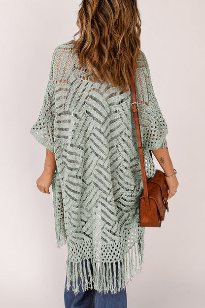 BeachDrape™ Crochet Kimono