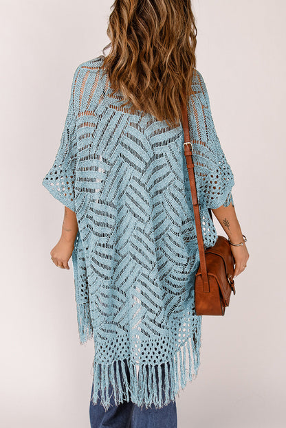 BeachDrape™ Crochet Kimono