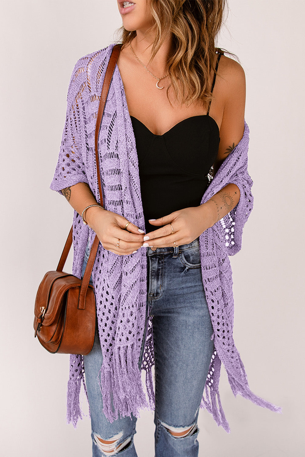 BeachDrape™ Crochet Kimono