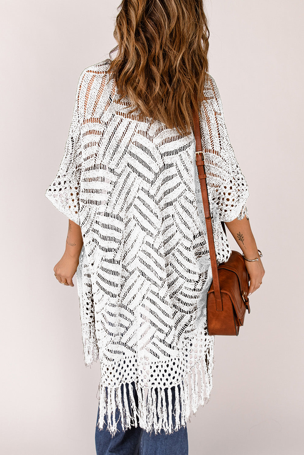 BeachDrape™ Crochet Kimono