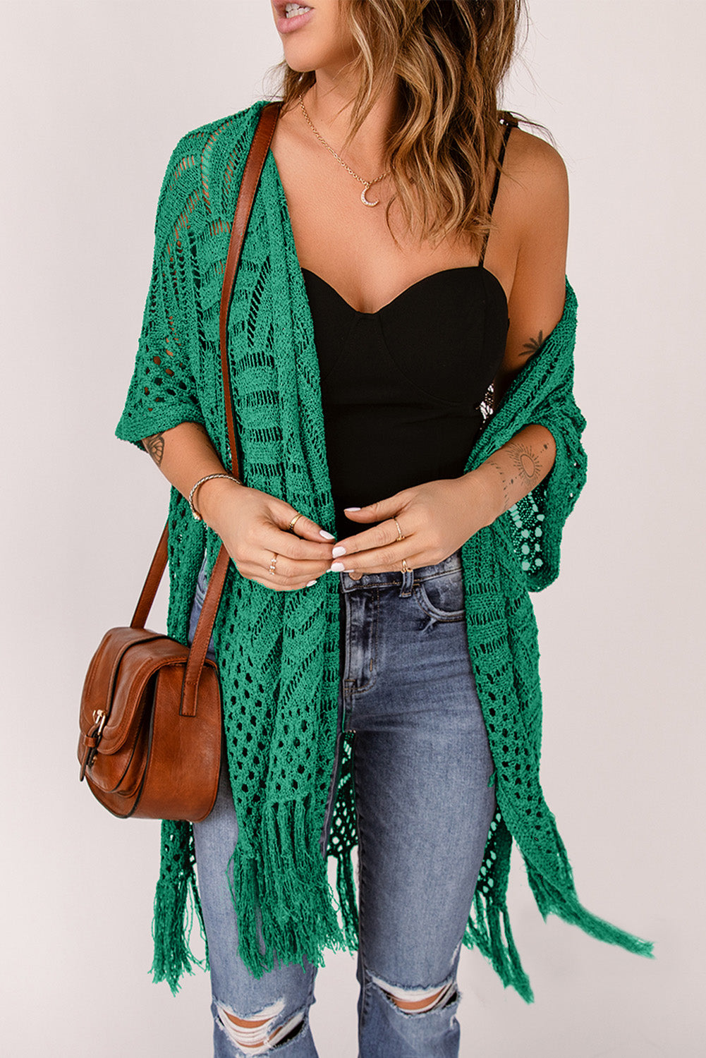 BeachDrape™ Crochet Kimono