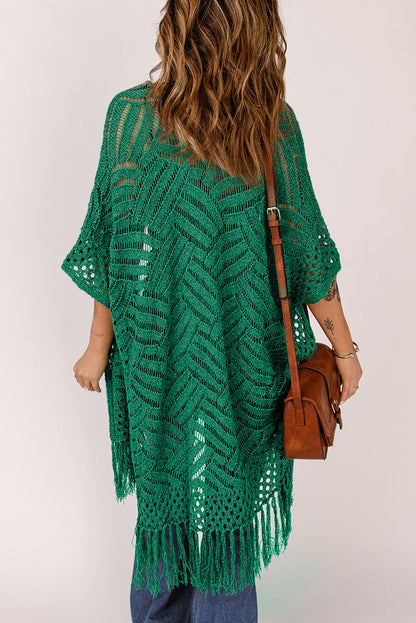 BeachDrape™ Crochet Kimono