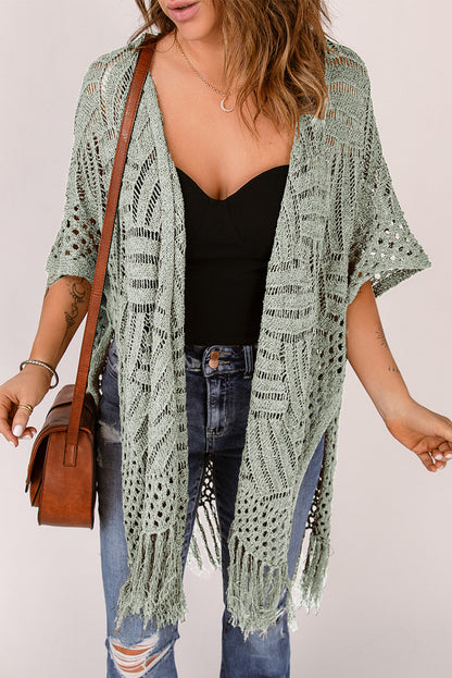 BeachDrape™ Crochet Kimono