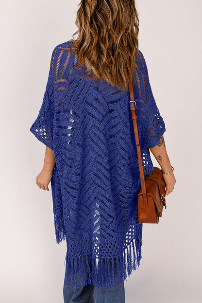 BeachDrape™ Crochet Kimono