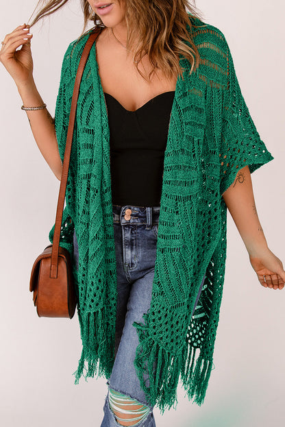 BeachDrape™ Crochet Kimono