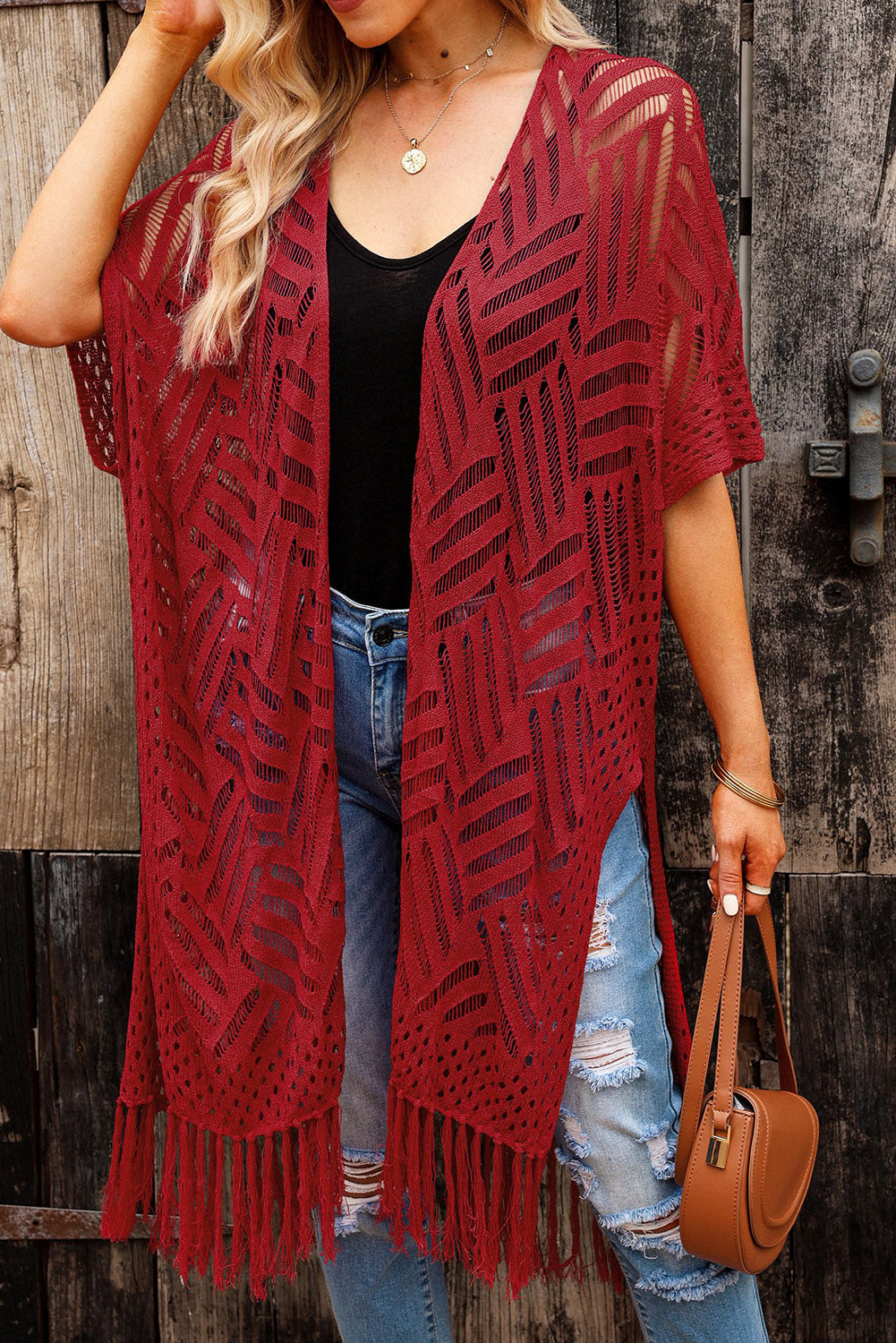 BeachDrape™ Crochet Kimono