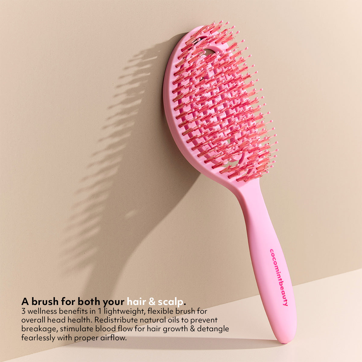 SilkVeil Vented Boar Bristle Detangling Hair Brush